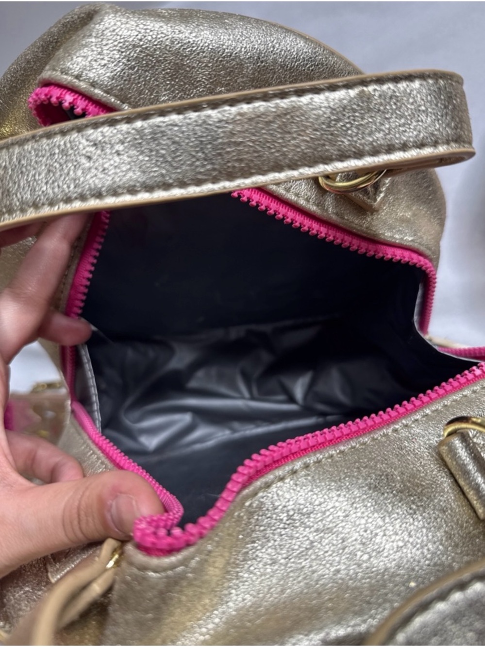 Betsey Johnson Cream Glitter Cupcake Crossbody with Multicolor Jewel Sprinkles - Picture 3 of 3